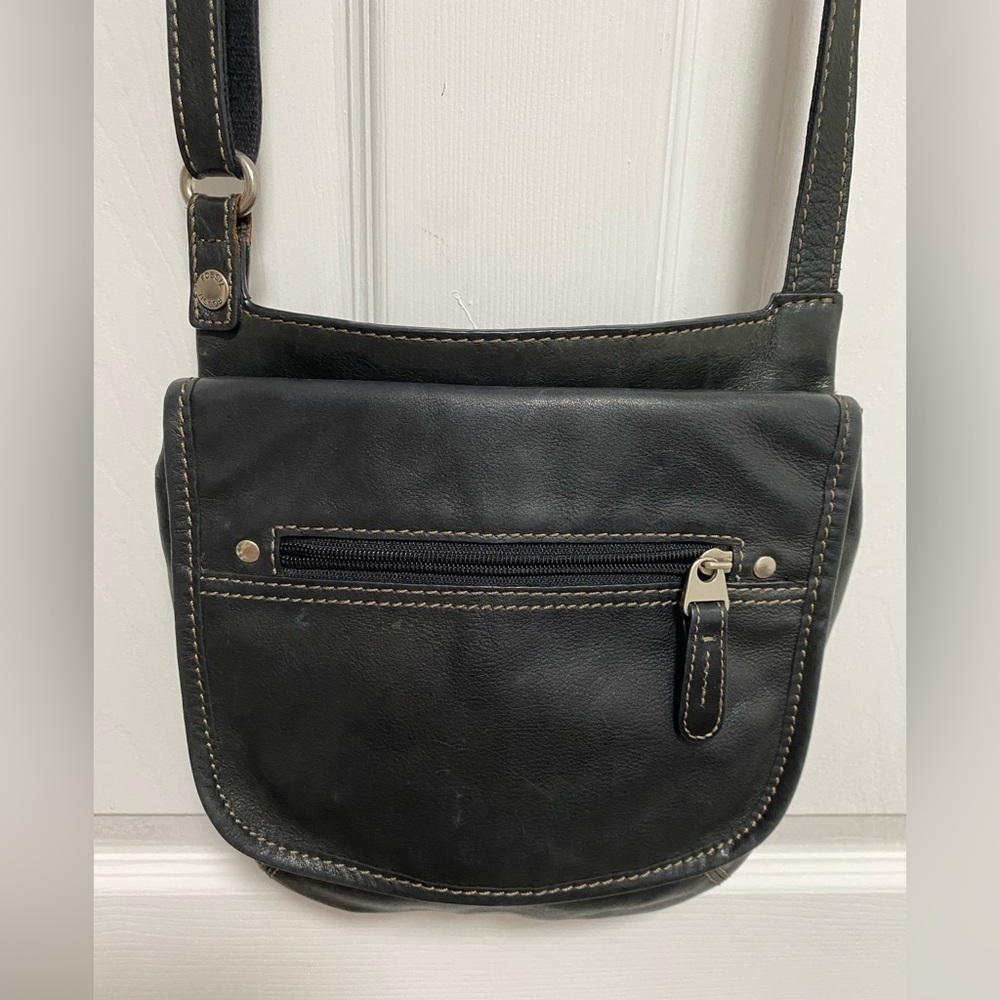 Fossil vintage Black Patterned Leather Bag - Picture 1 of 10